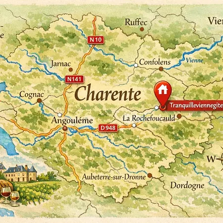 Nyaraló Tranquille Vienne A Dept Charente